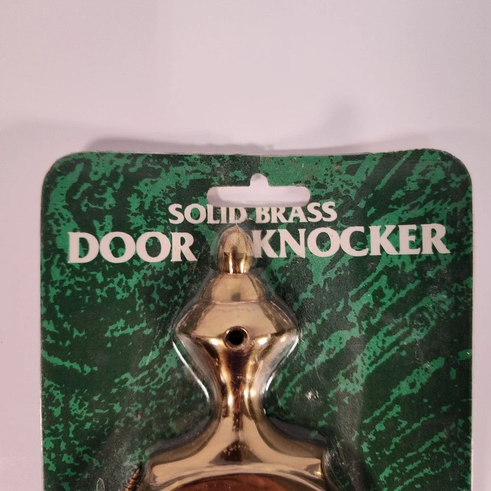 Vintage Solid Brass Classic Door Knocker with Hardware 8